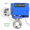 U.S. Solid 1/2" Motorized Ball Valve, Stainless Steel Electrical Valve