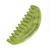 TEONEI Jade Head Comb Massage,Natural Jade Stone Head Therapy Massage