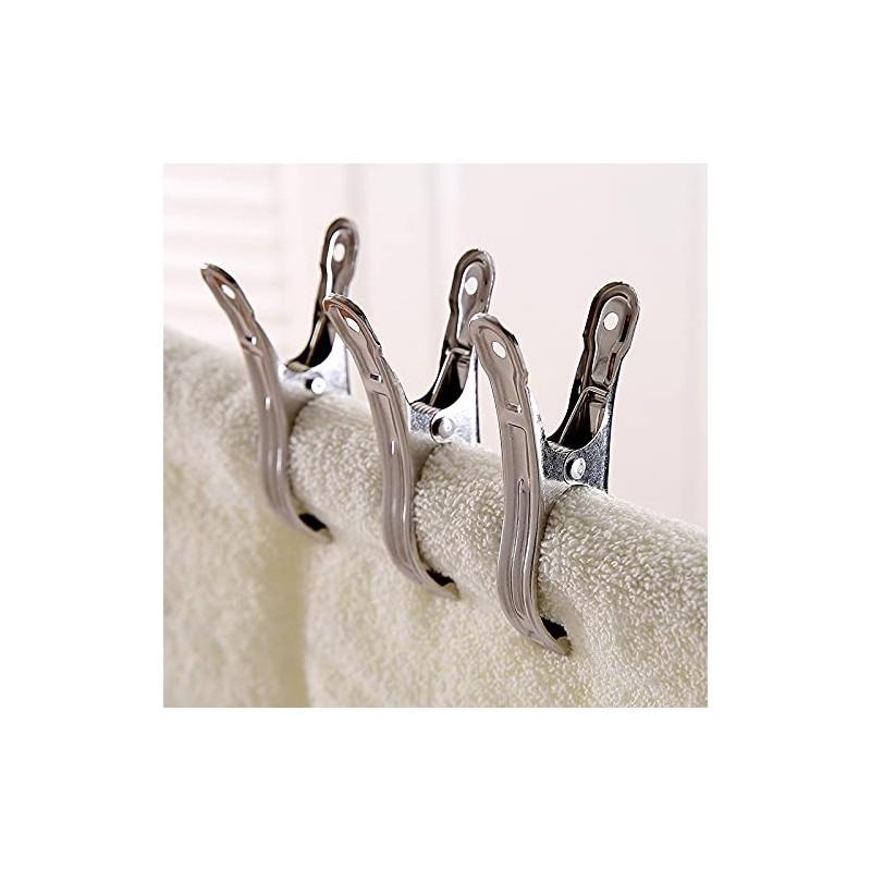 ASK Stainless Steel Clothespins, Medium, 3.5 inches (9 cm), 20