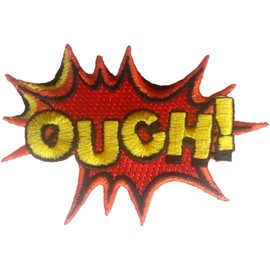 Another Quality product from Klicnow Ouch! Embroidered Patch 7.5CM X 5CM (3" X 2")
