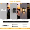 btfarm 2 Pack Solar Wall Lights Outdoor,3 Modes Motion Sensor