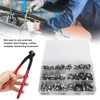 130Pcs Stainless Steel Hose Clamps 6 to 21mm Hose Clip