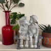 Lily’s Home First Kiss Resin Garden Statue, Little Girl and