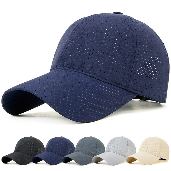 HORADON Cap, Men's Large Size Hat, Breathable Mesh, Ultra Lightweight