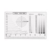 HARFINGTON High Precision SEC Size Estimation Chart 8cm 0.2mm Transparency