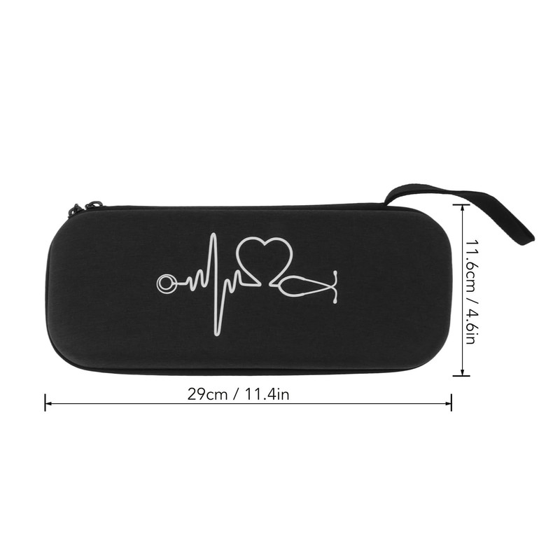 QANYEGN Hard Stethoscope Case, Large Stethoscope Carrying Case, Shockproof EVA