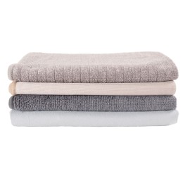 KAF Home Pantry Multipurpose Microfiber Textured Cleaning Cloth 4-Pack, 15 x 18-Inch, (1 Utility, 1 Stainless Steel, 1 Glass, 1 Wood)