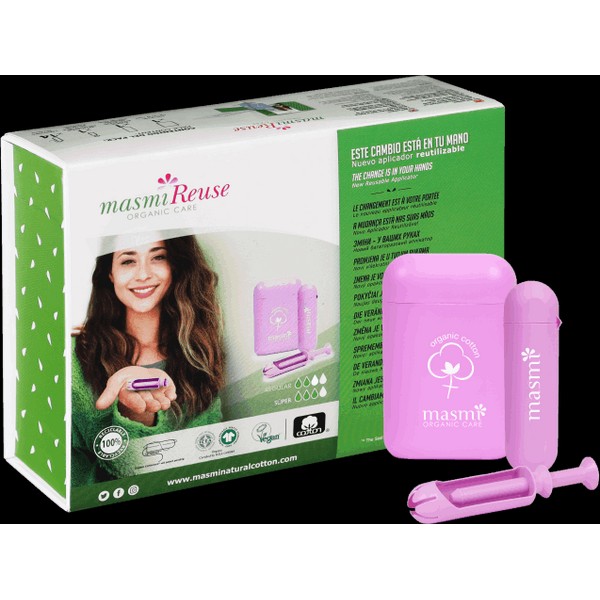 masmi Re-Use Applicator & Tampons Set, Regular + Super