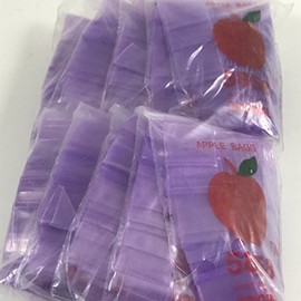 5858 Small Mini Ziplock 1000 Designs Color 2.5mil Bags You Choose 5/8" X 5/8" Baggies Apple Brand (30pks) Bulk (Purple)