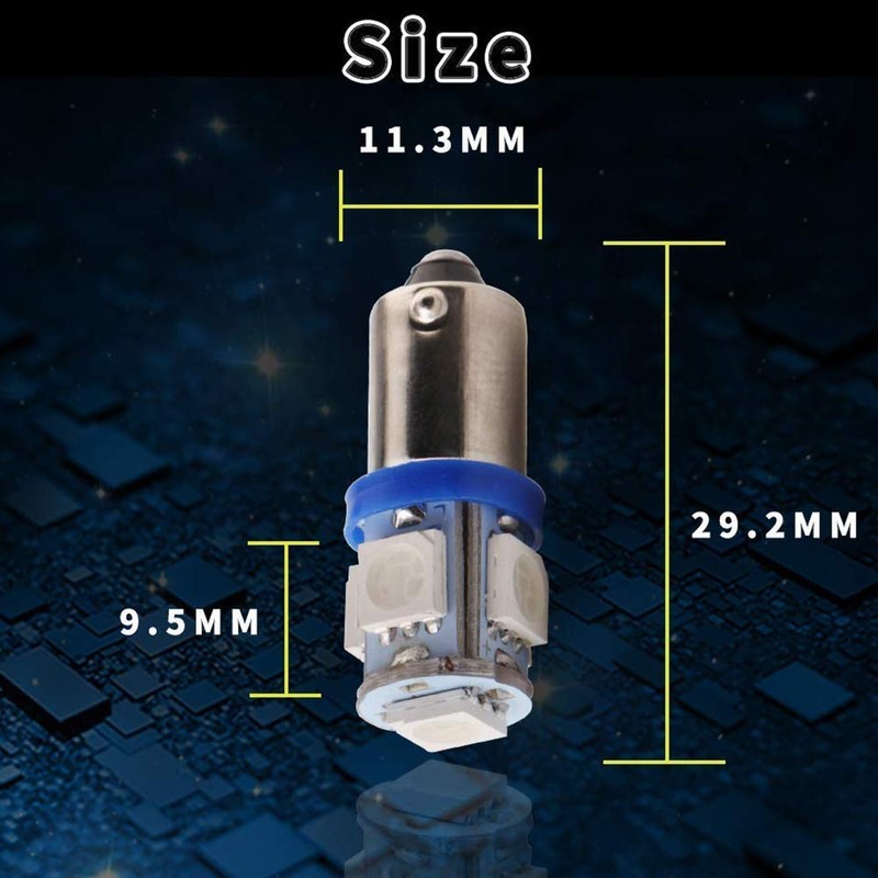 BlyilyB BA9S 5050 5SMD, Azul