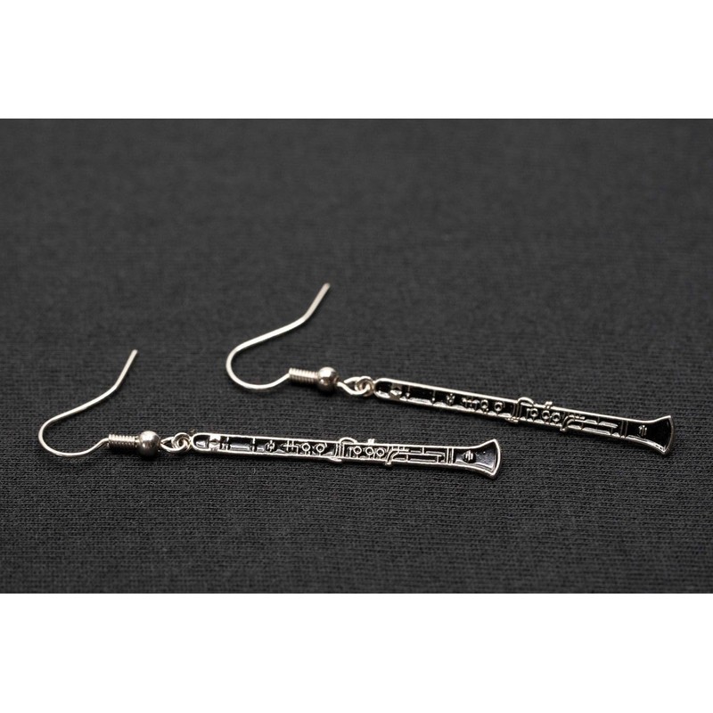 Miniblings Clarinet Music Instrument Black Metal Thin – Original Fashion