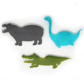 Animal Bookmark Bundle of 3 Alligator Hippo Nessie the Loch Ness Monster Funny Cute 3d Sticky Notes Bookmark
