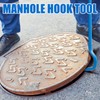 Therwen 2 Pcs Manhole Cover Hook 36" Made with 5/8"