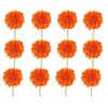 Gasper Set of 12 Artificial Gerbera Orange Height 60 cm