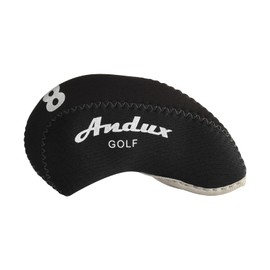 Andux 10pack/set Neoprene Golf Iron Club Head Covers Black/black MT/A03