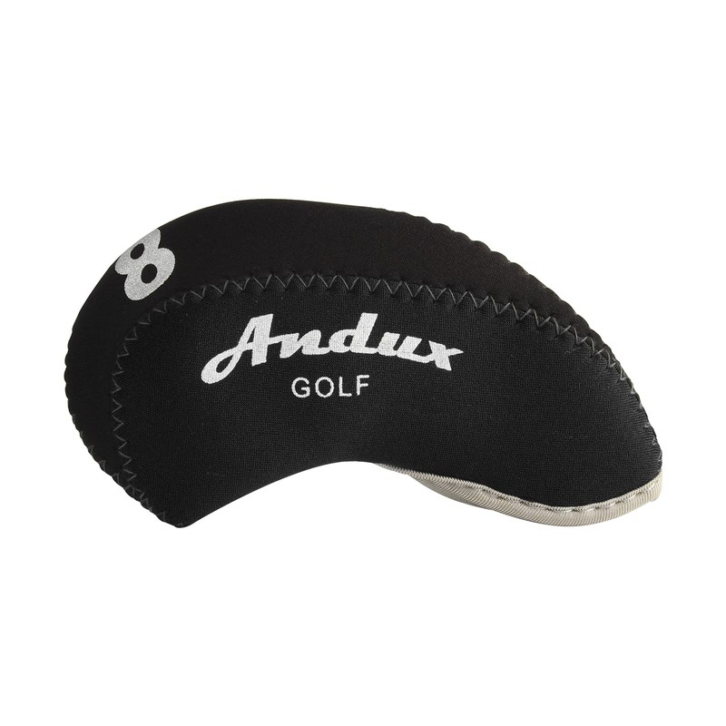Andux 10pack/set Neoprene Golf Iron Club Head Covers Black/black MT/A03