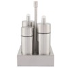 Stainless Steel Salt Pepper Spice Condiment Bottle Set Seasoning Container