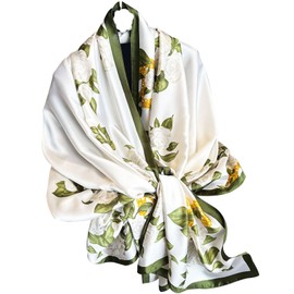 Hioyiwse Shawl Scarf For Women Lightweight Scarves Floral Pattern Formal Evening Dressesformal Shawl Summer Wraps Fashion Present E3