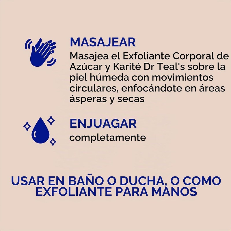 Dr Teal's Scrub Exfoliante para la Piel con Manteca de
