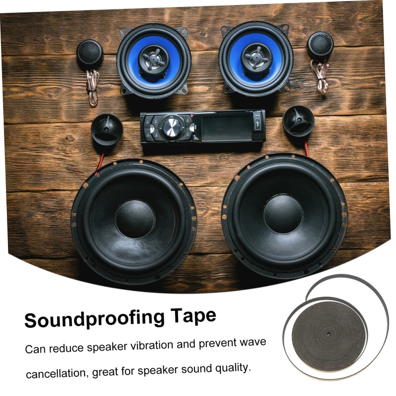 Kisangel Seal Gasket for Speaker 12mm Cell Foam Tape Soundproofing