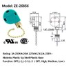 Ceiling Fan Pull Chain Switch 3 Speed 4 Wire Zing