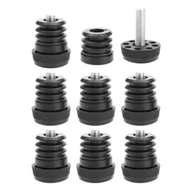 Sourcingmap Leveling Feet 1" 25mm OD Round Insert Furniture Adjustable Leveler 8 Sets