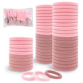 GREYCO Ligas para cabello Elásticas, Bandas Elásticas para Peinar, Lazos para Coleta de Mujeres y Niñas, Donas para Cabello, Multicolor, 50pcs