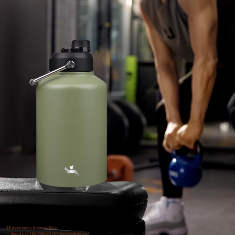 Konokyo 1 Gallon Jug with Handle,128 oz Insulated Water Bottle