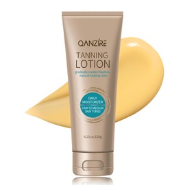 Indoor Tanning Lotion - Self Tanner - Body & Face Tanner - Hydrating Self Tanning Lotion for Women - Self Tan Lotion - Sunless Tanning Lotion - Gradual Tanning Lotion - Tanning Bed Lotion with Bronzer