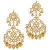 Aheli Exquisite Design Faux Kundan Chandbali Earrings Maang Tikka Set