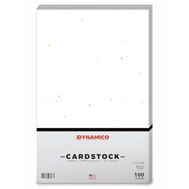 Speckled White 11 x 17" Cardstock Paper - Tabloid/Ledger - for Cards and Stationery Printing | Medium weight 65 LB (175 gsm) Cover Card Stock | 100 Sheets Per Pack