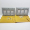 Mulberry 3-Gang GFCI Block Wall Plate Cover GRAY Lot of