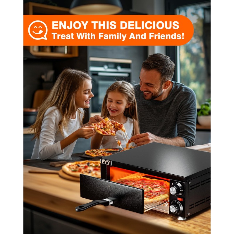 PYY Electric Pizza Oven Indoor Countertop Pizza Oven Commercial Pizza