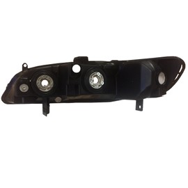 HEADLIGHTSDEPOT Headlights Compatible With 1998-2002 Honda Accord Sedan Coupe Chrome Housing Halogen Includes Left Driver and Right Passenger Side Headlamps