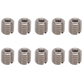 10Pcs M5 Threaded Insert Kit Internal External Tooth Lock Nut 303 Stainless Steel for Secure Fastening