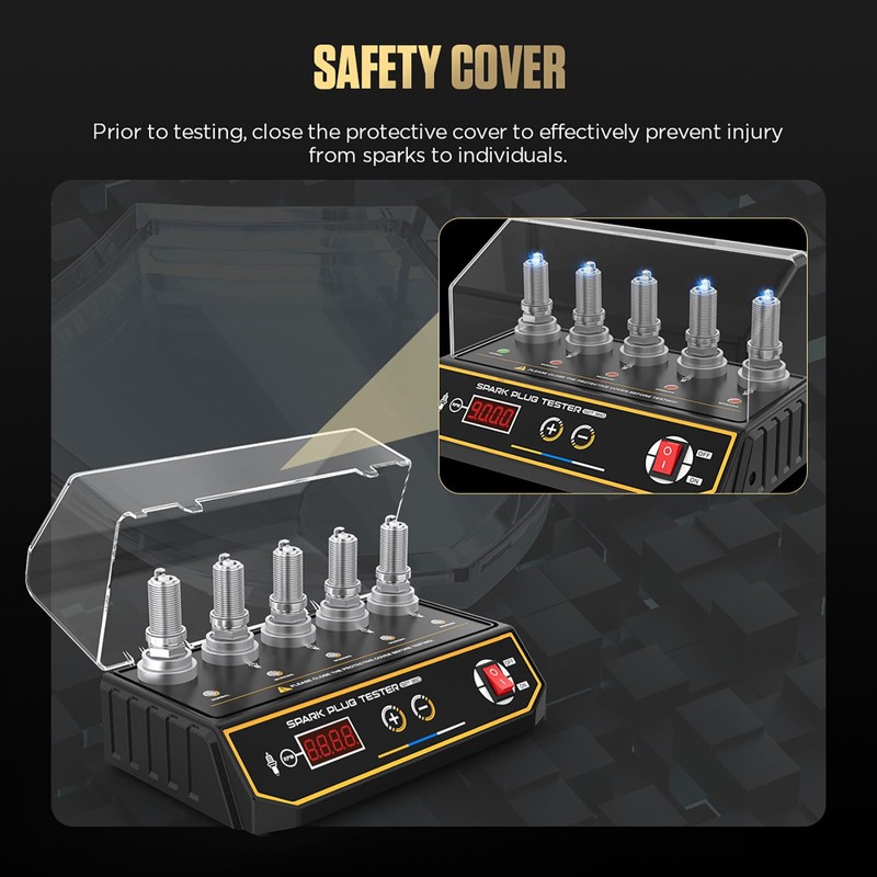 5 Hole Spark Plug Tester SPT360 Automotive Moto Spark Plug