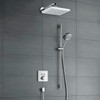 MEER Faucets by CNX | Regadera Cuadrada de 20 cm,
