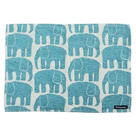 Marushin 6105004400 Placemat, 13.0 x 18.9 inches (33 x 48 cm), Finlayson Elephanty Lunch, Mother's Day, Birthday, Gift, Gift