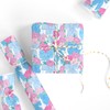 FYSUIMU Floral Bow Wrapping Paper -Mini Roll- 17 Inch x
