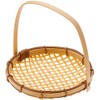Nagao 010BTZ15 Washable Serving Basket Round with Hands, 5.9 inches