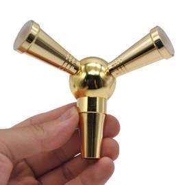 Shisha Hose Adapter 1 to 2 Plugs Shisha Accessories Metal Splitter (Golden)