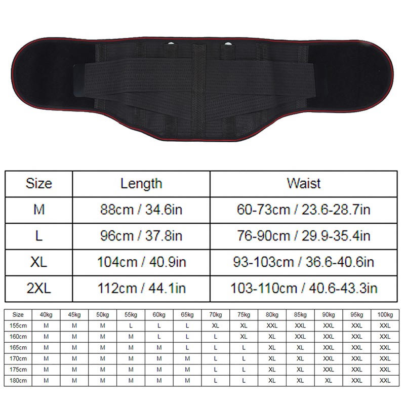 Self Heating Waist Belt Infrared Waist Protection Waist Support Brace(XXL