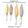 Fish Rig Small Premium Spinners and Spoons - 8pcs Barbless