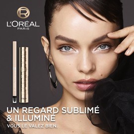 L'Oréal Paris - Set Eyeliner, Filzstift, präzise und Volumenmascara, wasserfest und ohne Übertragung, vergrößerter Look und vermehrte Wimpern, Panorama-Mascara und opaleszierender Griffliner