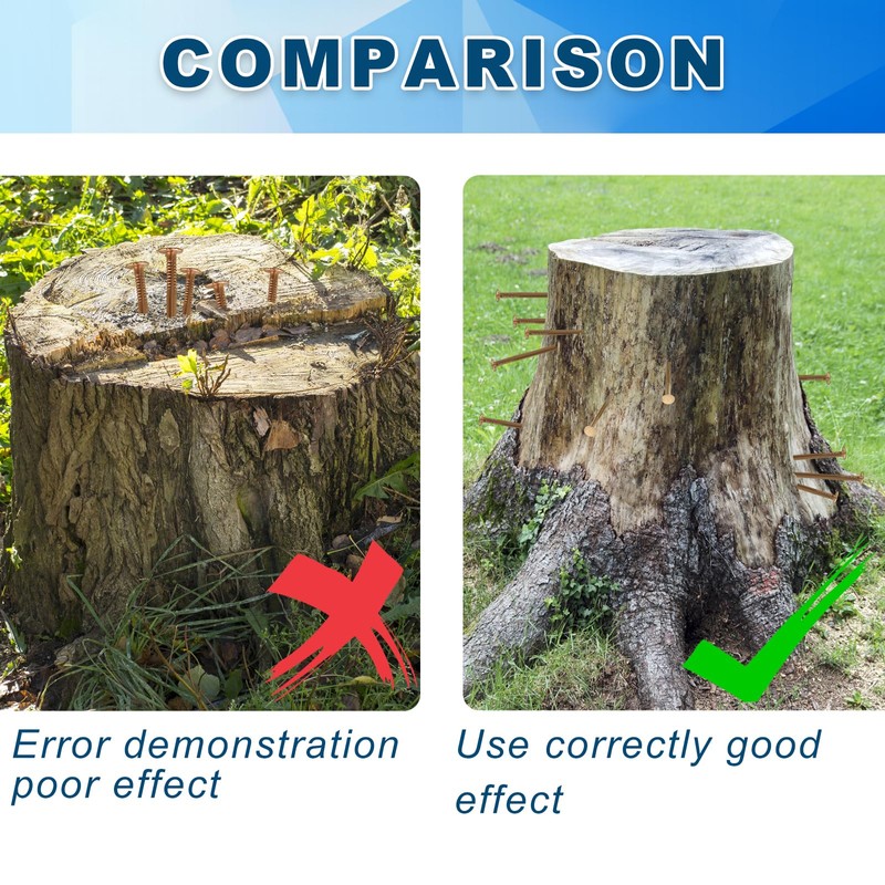 Solid Pure Copper Nails Spikes for Killing Trees Stumps Roots