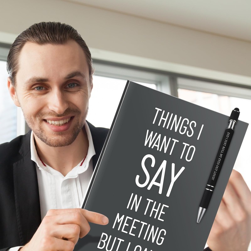 Fullhawl Funny Gifts Set Sarcastic Sayings Notebooks Funny Pens Notebooks