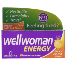 Vitabiotics Wellwoman Energy Natural Orange Flavour (10 Tablets)
