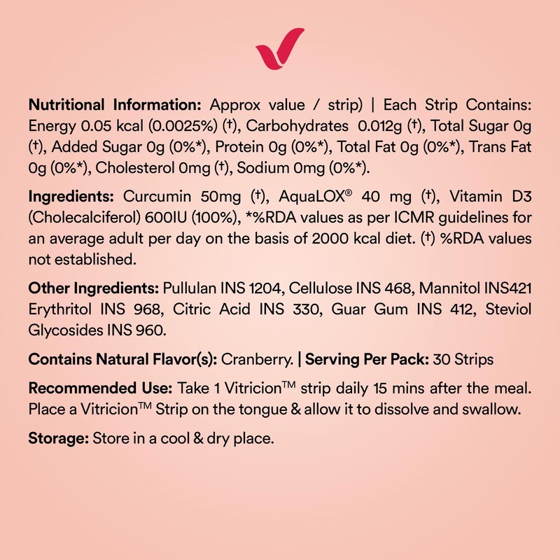 Vitricion Joint Support Oral Strips for Men & Women –