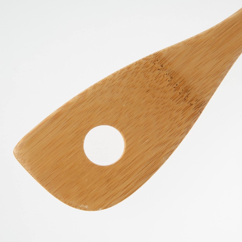 Nagao 18058 Moso Bamboo Spatula, 11.8 inches (30 cm), Perforated,