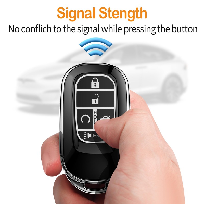 for Honda Key Fob Cover with Keychain Soft Full Protection